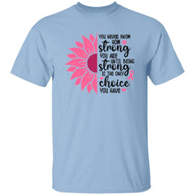 Load image into Gallery viewer, YOU NEVER KNOW HOW STRONG YOU ARE - Now Ya Talkin Tees 2