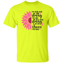 Load image into Gallery viewer, YOU NEVER KNOW HOW STRONG YOU ARE - Now Ya Talkin Tees 2