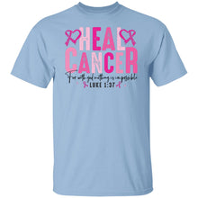 Load image into Gallery viewer, HEAL CANCER FOR WITH GOD NOTHING IS IMPOSSIBLE - Now Ya Talkin Tees 2