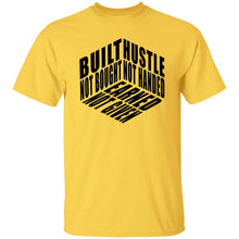 Load image into Gallery viewer, HUSTLE NOT HANDED BLACK CUBE T-SHIRT - Now Ya Talkin Tees 2