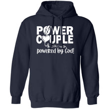 Load image into Gallery viewer, Power Couple Powered by God Hoodie
