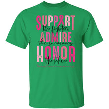 Load image into Gallery viewer, SUPPORT ADMIRE  HONOR BREAST CANCER AWARENESS
