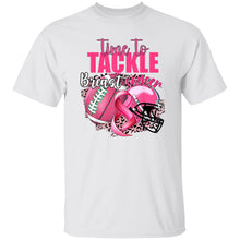 Load image into Gallery viewer, TIME TO TACKLE BREAST CANCER PINK N GREEN LACED FOOTBALL
