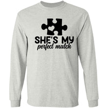 Load image into Gallery viewer, She&#39;s My Perfect Match Long sleeve
