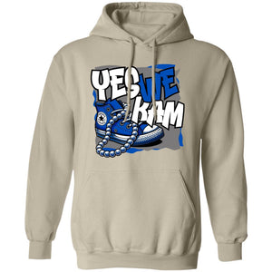 YES WE KAM BLUE YES WE KAM BLUE n WHITE HOODIE