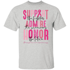 SUPPORT ADMIRE  HONOR BREAST CANCER AWARENESS