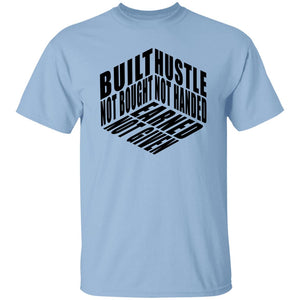 HUSTLE NOT HANDED BLACK CUBE T-SHIRT