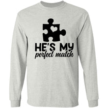 Load image into Gallery viewer, He&#39;s My Perfect Match Long sleeve
