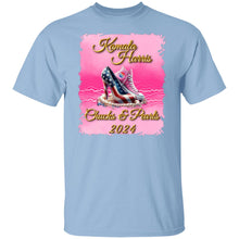 Load image into Gallery viewer, KamalaPink chuck n high heel KAMALA CHUCKS N USA HIGH HEEL T-SHIRT
