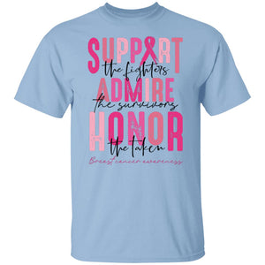 SUPPORT ADMIRE  HONOR BREAST CANCER AWARENESS