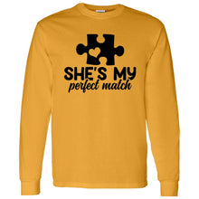 Load image into Gallery viewer, She&#39;s My Perfect Match Long sleeve
