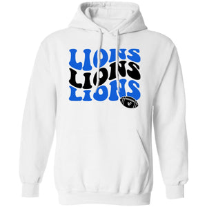 LIONS LIONS LIONS FOOTBALL WAVE