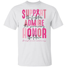 Load image into Gallery viewer, SUPPORT ADMIRE  HONOR BREAST CANCER AWARENESS
