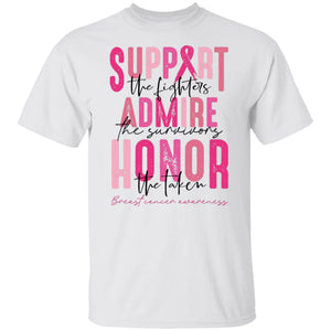 SUPPORT ADMIRE  HONOR BREAST CANCER AWARENESS