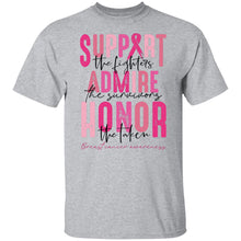 Load image into Gallery viewer, SUPPORT ADMIRE  HONOR BREAST CANCER AWARENESS
