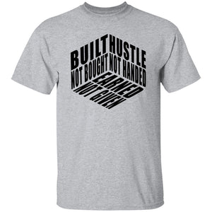 HUSTLE NOT HANDED BLACK CUBE T-SHIRT