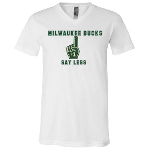 Bucks #1 Say Less V-Neck T-Shirt