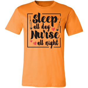 Sleep All Day Nurse All Night - Now Ya Talkin Tees 2