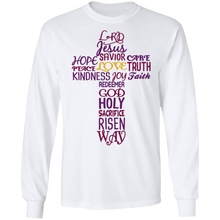 Load image into Gallery viewer, Jesus Wordle LS T-Shirt
