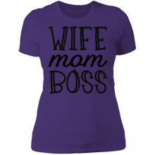Load image into Gallery viewer, Wife Mom Boss Boyfriend Tee
