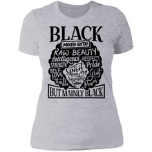 Load image into Gallery viewer, Black Mixed Boyfriend T-Shirt
