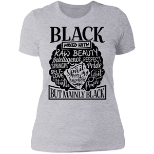 Black Mixed Boyfriend T-Shirt