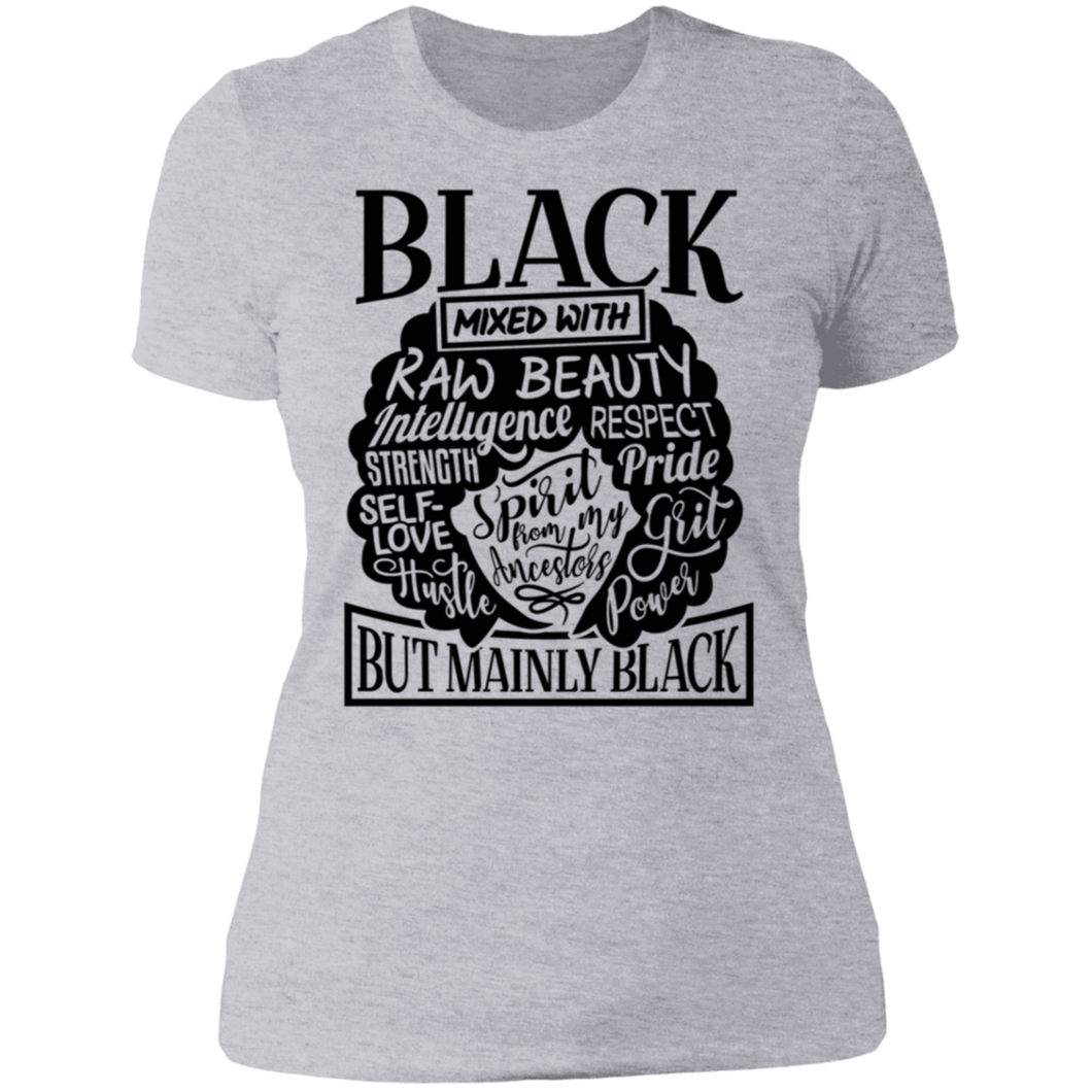 Black Mixed Boyfriend T-Shirt