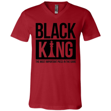 Load image into Gallery viewer, Black King (V-Neck) - Now Ya Talkin Tees 2
