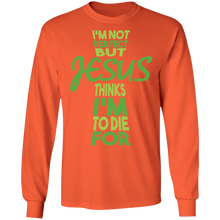 Load image into Gallery viewer, I'm Not Perfect But Jesus LS T-Shirt
