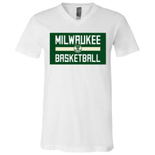 Load image into Gallery viewer, Milwaukee Basketball  V-Neck T-Shirt
