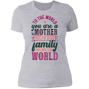 Mom You Are the World Boyfriend Tee