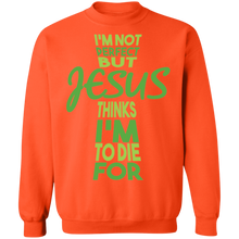Load image into Gallery viewer, I'm Not Perfect But Jesus Sweatshirt
