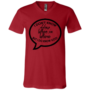 But I Do Know God (V-Neck) - Now Ya Talkin Tees 2