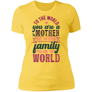 Mom You Are the World Boyfriend Tee