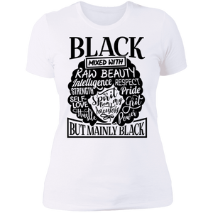 Black Mixed Boyfriend T-Shirt