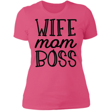 Load image into Gallery viewer, Wife Mom Boss Boyfriend Tee
