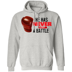 He Has Never Lost A Battle Hoodie