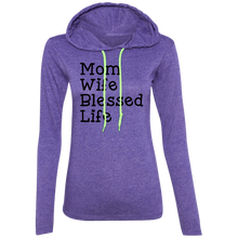 Load image into Gallery viewer, Mom Wife Blessed Life Hoodie
