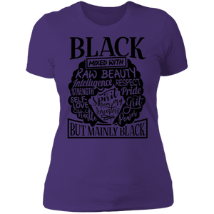 Black Mixed Boyfriend T-Shirt