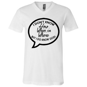 But I Do Know God (V-Neck) - Now Ya Talkin Tees 2