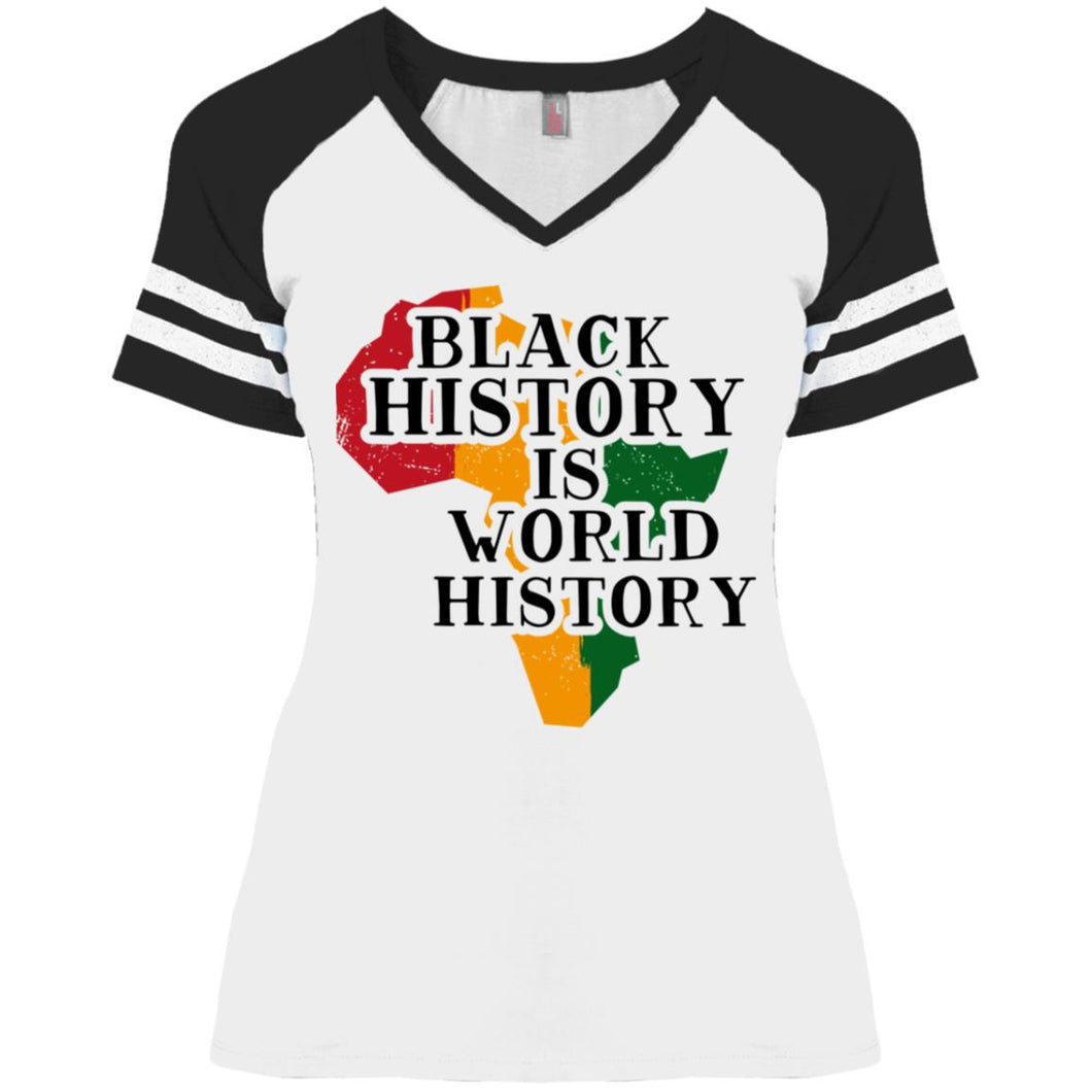 Black History is World Game V-Neck