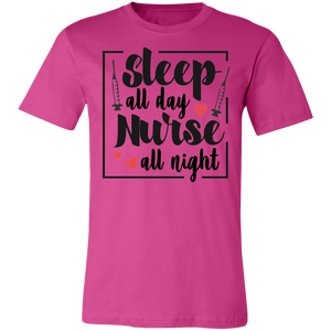 Sleep All Day Nurse All Night - Now Ya Talkin Tees 2