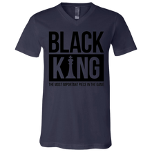 Load image into Gallery viewer, Black King (V-Neck) - Now Ya Talkin Tees 2
