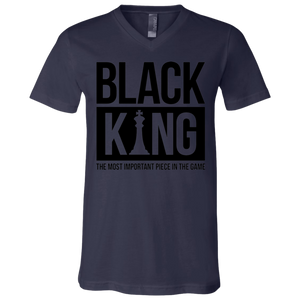 Black King (V-Neck) - Now Ya Talkin Tees 2