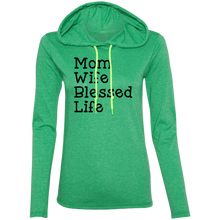 Load image into Gallery viewer, Mom Wife Blessed Life Hoodie
