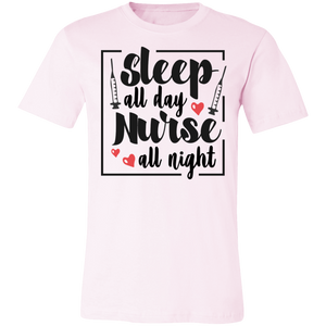 Sleep All Day Nurse All Night - Now Ya Talkin Tees 2