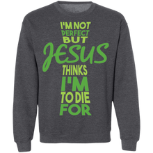 Load image into Gallery viewer, I'm Not Perfect But Jesus Sweatshirt
