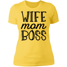 Load image into Gallery viewer, Wife Mom Boss Boyfriend Tee
