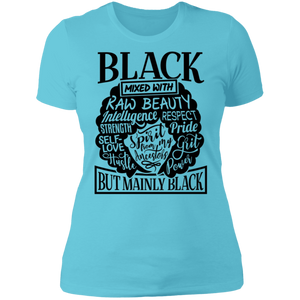 Black Mixed Boyfriend T-Shirt