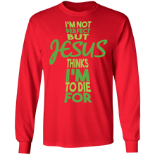 Load image into Gallery viewer, I'm Not Perfect But Jesus LS T-Shirt
